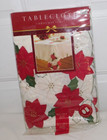 New Christmas Spirit Tablecloth 60 X 84  Oblong Bed Bath   Beyond Poinsettias