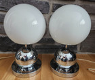 Vintage Pair Of Space Age Table Lamp Mid Century Design Bedside Light Sputnik