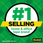 Scotch Magic Tape Rolls  invisible Matte Finish   3 4 In  X 1000 In  Translucent