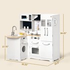 Large Play Kitchen Set W  Full Set Of Appliances Corner Kitchen Pretend Play Toy