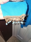 Vintage Ali Miles Sweater   Vest Zebra Print Sz S m Teal