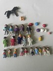 Huge Playmobil Victorian Mansion Dollhouse Furniture Lot 21 Figures Accessories