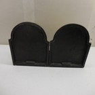 Vintage Cast Iron Yellow Cab Taxi Bookends Antique Sculpture Car Metal Decor Set