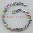 4 Pc 925 Sterling Silver Unique Flower Multicolor Stones - 8 Or 9 Ring Size