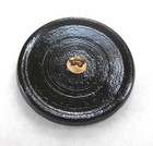 3 Unique Czech Glass Buttons  p449 - 32 Mm Or 1-1 4  - Gilded And Hand Painted