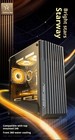 Cs Black Usb3 0 Tempered Glass M-atx Tower Gaming Computer Case W  Rgb Fan