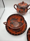 Antique Japanese Kutani 9 Piece Set 19th Century Meiji   Hand Painted 