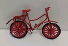 Vintage Concord Dollhouse Miniature Red Metal Bicycle  3-3 4  Long 