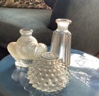 18 Vtg Perfume Bottles Cut Glass Crystal Beautiful Unique Vases Sweet Display