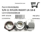  5  5 8-11 Stainless Steel Nylon Insert Lock Nuts Locking Hex Nuts 5 8-11