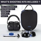 Yewltvep Shooting Ear Protection Kit     Earmuffs  Safety Glasses  Earplugs   Carr