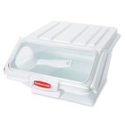 Rubbermaid Commercial Fg9g6000wht Storage Bin  Includes 1 2 Cup Scoop