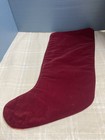 Vtg Needlepoint Christmas Stocking Victorian Bear   Kitten Velvet Back