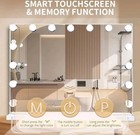 Slimoon Hollywood Vanity Mirror With Led Lights 10x Touch Control  