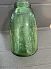 Green Glass Mason Jar Quart Embossed    patent Nov 30 1858    Jar