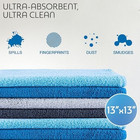 Microfiber Cleaning Rags 12 Pack 13x13 Lint-free Towels For Kitchen Car