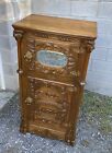 Victorian Oak Lion Head Icebox
