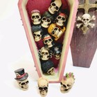Haunted Mansion Skulls In Coffin Vgc Halloween Rare Htf Vtg 2000s Disneyland 