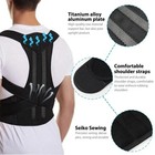 Adjustable Posture Corrector Low Back Support Shoulder Brace Belt For Men Women