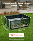 Vevor Canvas Fish Pond Above Ground Koi Tank 126 8 Gal With Clear Viewing Panel
