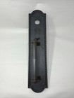 Vtg Architectural Estate Business Salvage Cast Iron Metal Door Pull W monogram