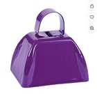 Purple Colored Metal Cowbells 3  Tall Fun Noisy Party Decor School Spirit Grad