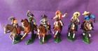 Mounted Mexican Set Plastic Toy Soldiers Argentina Dsg Variant  Britains