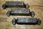 4 Large Cast Iron Antique Style Fancy Barn Handle Gate Pull Shed Door Handles  7
