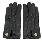 Hermes Black Leather Women s Gloves