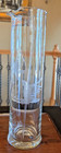 Large 12  Vintage Mcm Glass Cocktail Martini Pitcher W  Stir Rod Etched Bird