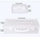 Small Bead Organizers  20 Pieces Plastic Storage Cases Mini Clear Bead Storage C