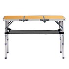 Outdoor Folding Camping Table  3ft Portable Pinic Table With 3 Adjustable Height