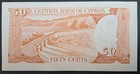 1989 Cyprus 50 Cents P52  T198069 