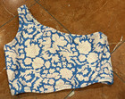 J  Crew X Sz Blockprints Nila Floral Print Swim Bra Top Girls 14 L Euc