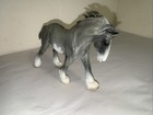 Clydesdale Stallion Grey Sabino Roan Horse Toy Model By Collecta 88620 Retired