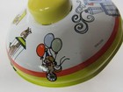 Vintage Ohio Art Tin Metal Toy Spinning Top-works Great  Circus Design 50   s-60   s