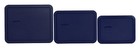 Pyrex 7212-pc 7211-pc 7210-pc Blue Replacement Storage Lid 3pk For Glass Dish