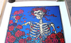 Grateful Dead Skeleton   Roses Poster Print Art Signed Stanley Mouse 29x22 