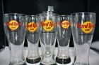 Lot Of 8 Hard Rock Cafe Collectible 8 5    Pilsner Beer Glasses Various Locations
