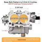 Mercury Marine 2 Barrel Carburetor 3 0l With Electric Choke   Gaskets