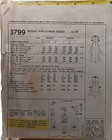 Mccalls 3799 Misses   Junior Dress Sewing Pattern Size 7 Or 14 1973 Vintage Care