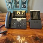 Cisco 8851 Ip Phone W  Expansion Module Voip Office Phone Cp-8851 Tested
