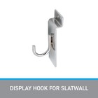 Sswbasics Chrome Display Hook For Slatwall - Pack Of 50 - Slatwall Accessories