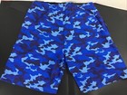 Hodo Men s Swim Trunks 9  Quick Dry Swim Shorts Bathing Suit Blue Camouflage Lg