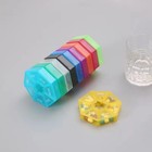 Round 7 Day Pill Box Organizer For Medicine Travel Case Holder Weekly