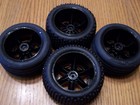 Fits Traxxas Rustler 2wd Bl-2s Alias Tires   All Star 2 8 Chrome Wheels 12mm Hex