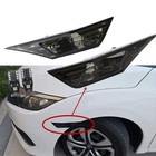 For 2016-2021 Honda Civic Smoked Side Marker Lamp Turn Signal Light W  Led Bulbs
