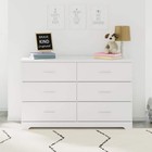 Storkcraft Brookside 6-drawer White Dresser