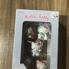 Hello Kitty Miniature Holiday Ornaments Set Of 5 Sanrio 2005 Vintage Open Box