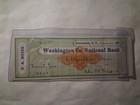 Sling s      Vintage 1872_73 Washington Co  National Bank    bank Check Greenwich Ny